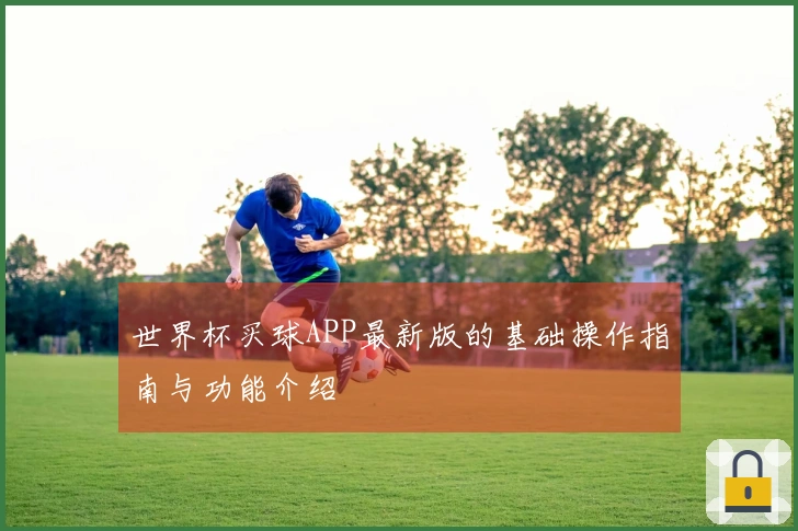 世界杯买球APP最新版的基础操作指南与功能介绍